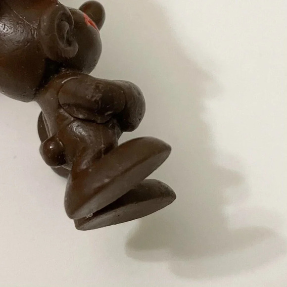 Vintage Smurfs Brown Biscuit Cookie Smurf Display Figure Flaws - Picture 7 of 13